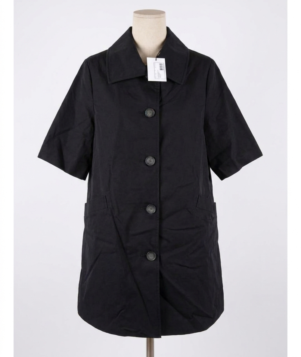 NEW HATCH women's swing coat spring jacket in black